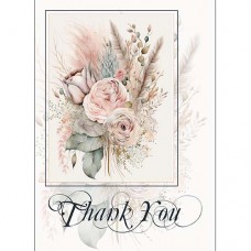 FLORAL BEAUTIES GREETING CARD Pampas Rose 6